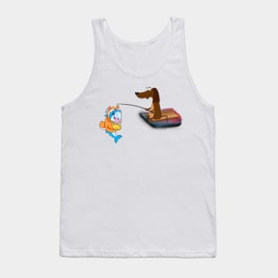 fishing dog crypto Tank Top